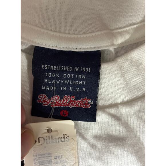 Vtg Big Ball Sports “Girls Dominate” Graphic T-Shirt White Made in USA L NWT - Picture 3 of 13